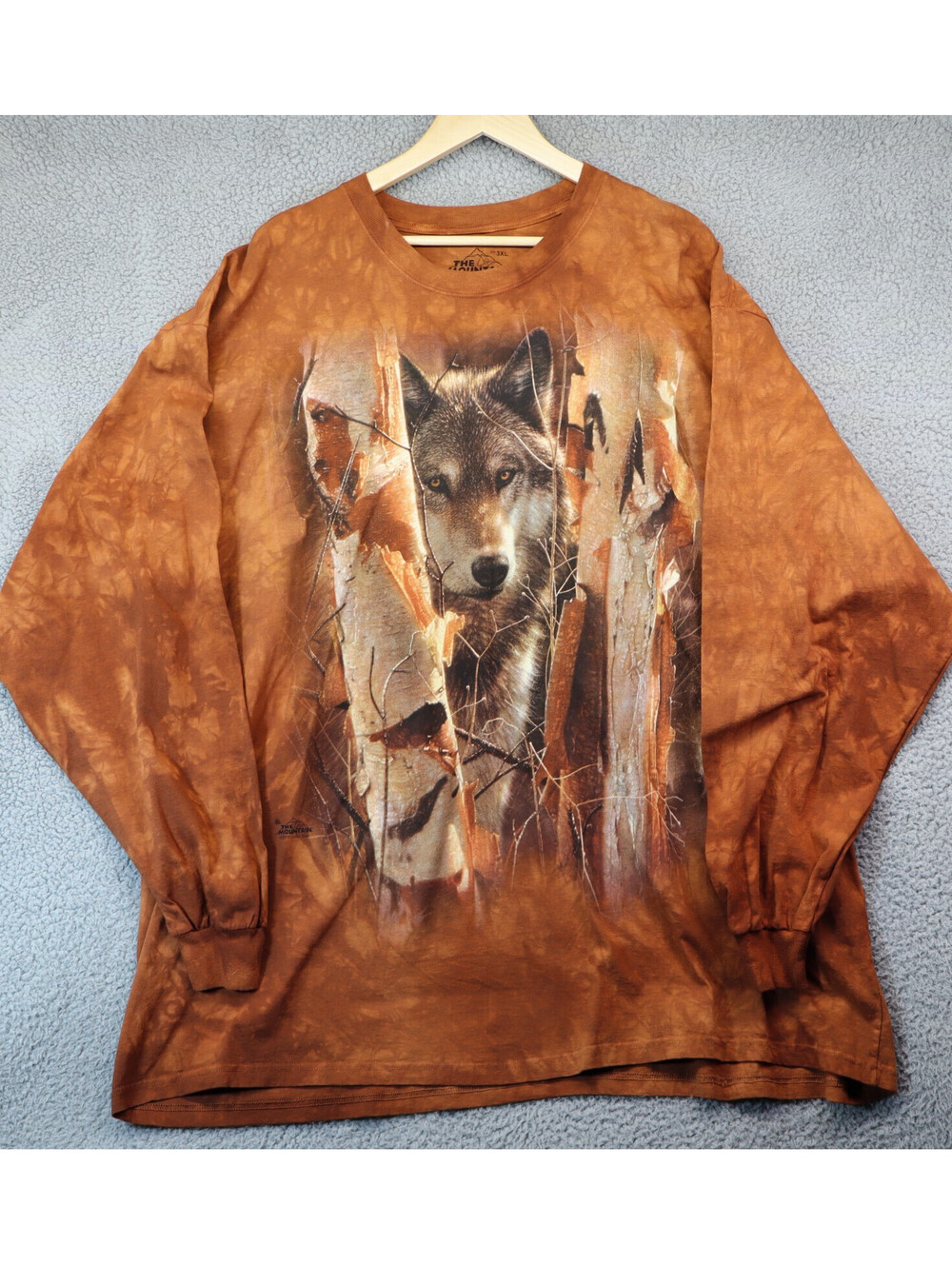 Wolf Graphic The Mountain 3XL TShirt 100% Cotton Made USA